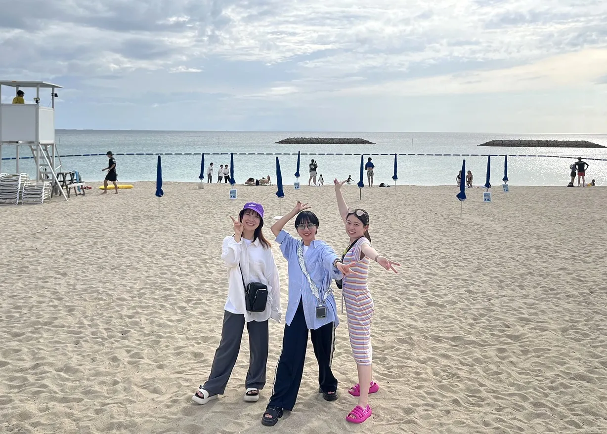 リフレッシュするスタッフ